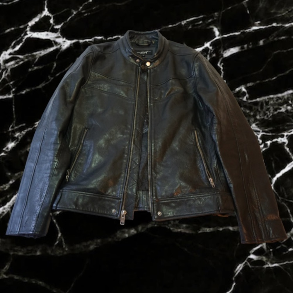 Black Rivet Leather Jacket